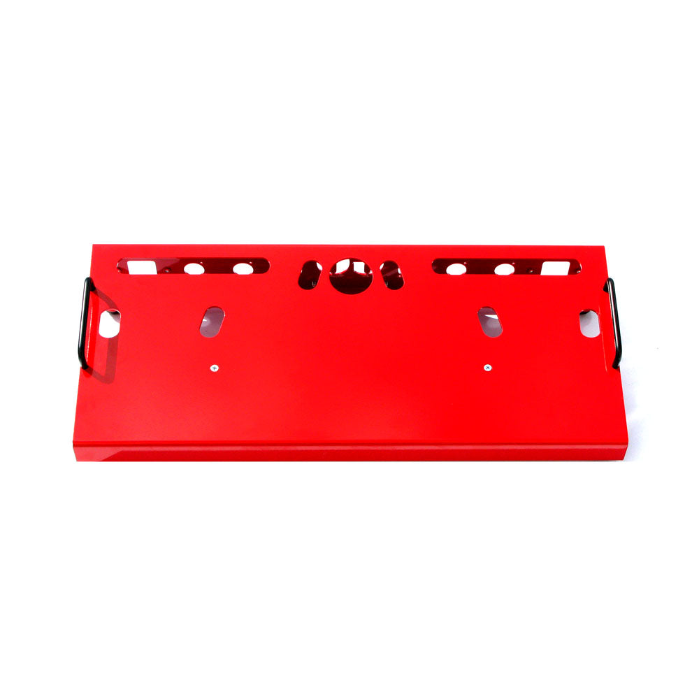 GO Pedalboards 1T24ATA 1-Tier 24-inch Aluminum Pedalboard w/ATA Flight Case, Red