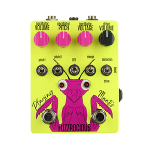 Fuzzrocious Pedals Playing Mantis Boost Overdrive Distortion, Neon