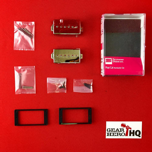 [USED] Seymour Duncan Phat Cat P90 Pickup Set - Nickel