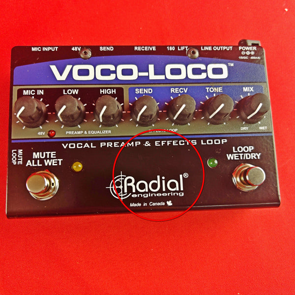 [USED] Radial Voco Loco Microphone Effects Loop & Switcher for Guitar Effects (See Description)