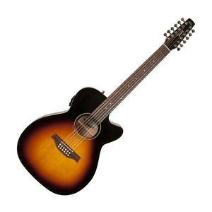 Seagull S12 Concert Hall Cutaway Acoustic Electric 12 String Guitar w/GT PRESYS II, Sunburst