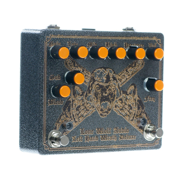Lone Wolf Audio Left Hand Wrath Deluxe Distortion, Hammered Gray