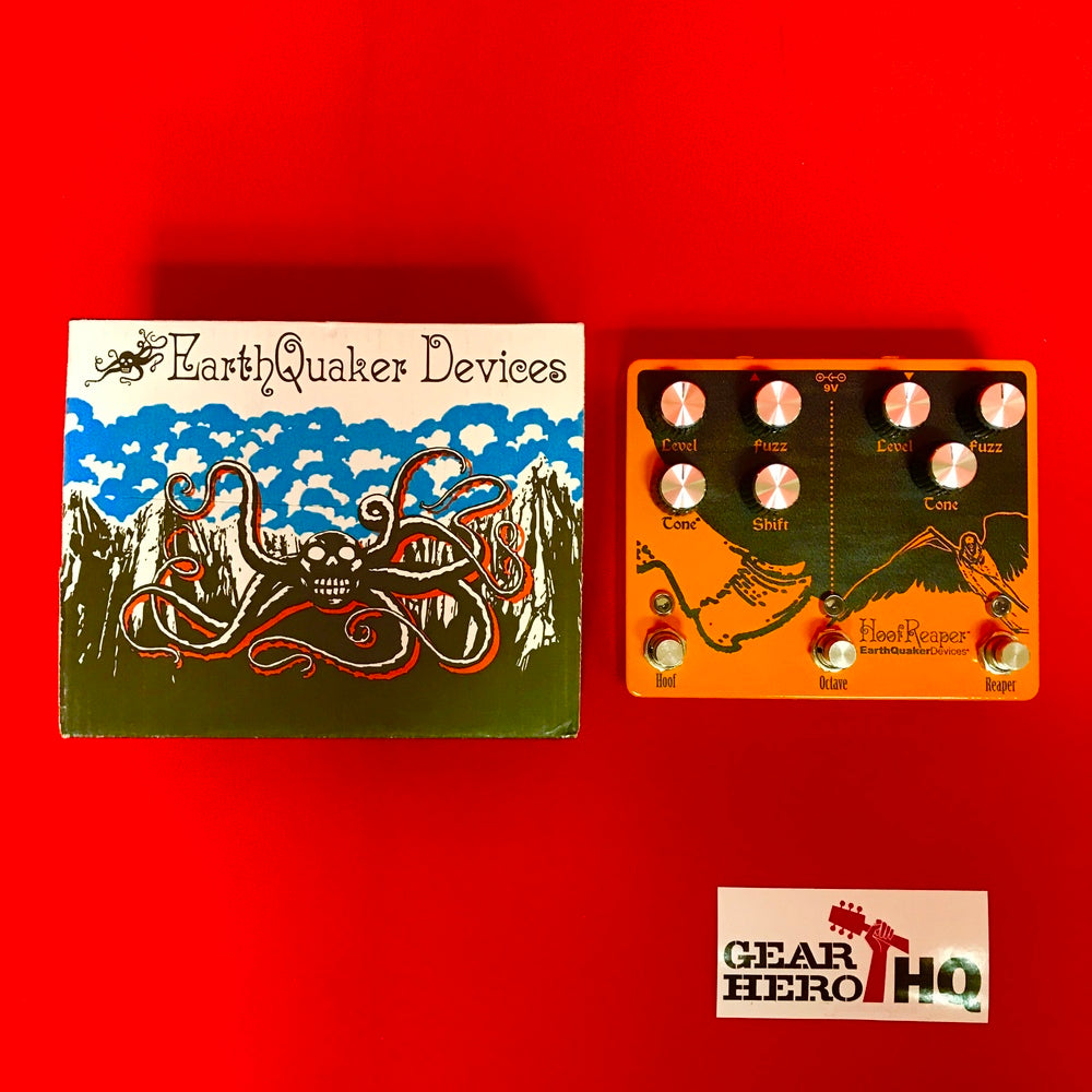 [USED] EarthQuaker Devices Hoof Reaper V2 Octave Fuzz, Orange (Gear Hero Exclusive)