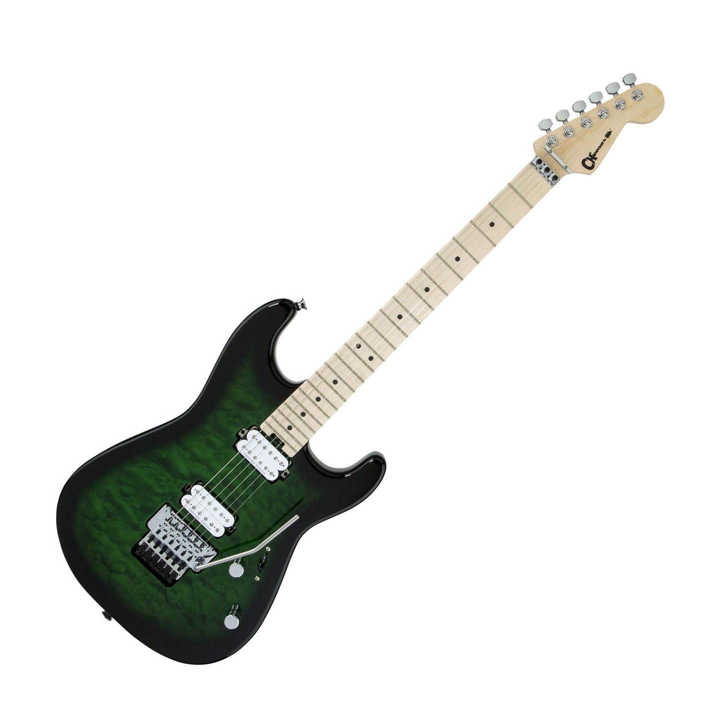 Charvel Pro-Mod San Dimas Style 1 HH FR M, Transparent Green Burst