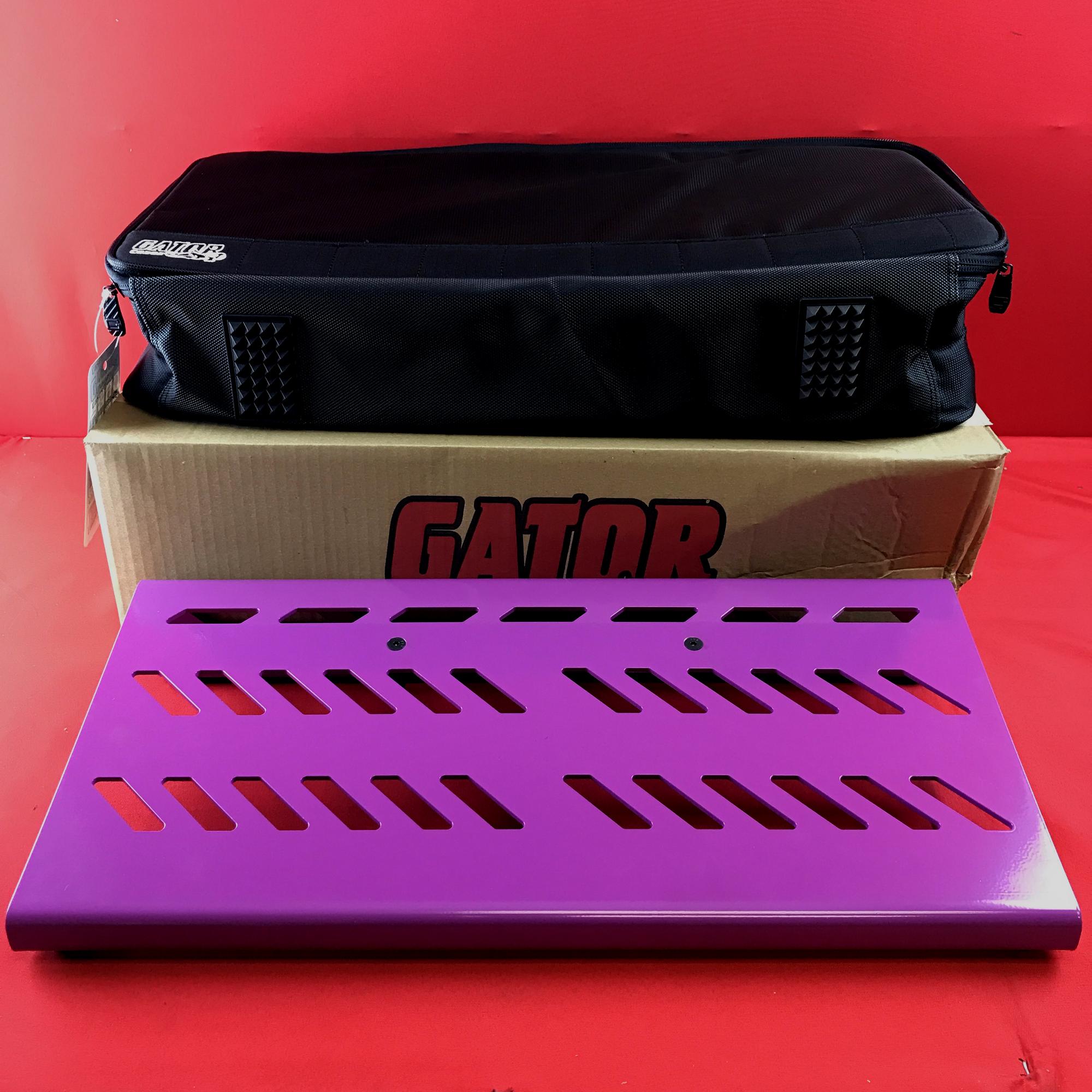 USED Gator GPB BAK PU Large Aluminum Pedal Board with Carry Bag Purple Pedal Genie Exclusive