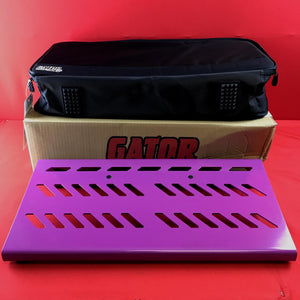 [USED] Gator GPB-BAK-PU Large Aluminum Pedal Board with Carry Bag, Purple (Pedal Genie Exclusive)