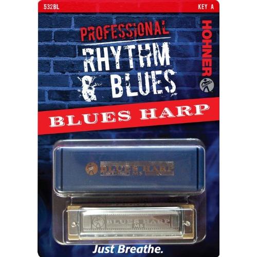 Hohner 532BX-A Blues Harp Harmonica, Key Of A