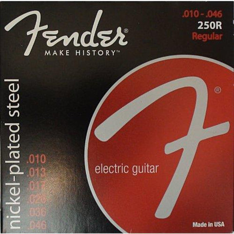 Fender 250R Nickel Plated Steel Electric Guitar Strings - Regular