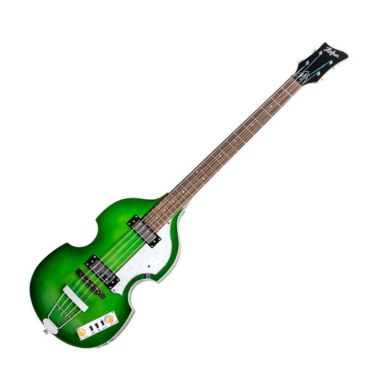 Hofner HI-BB-PE-GR Ignition Pro Series Violin Bass, Greenburst