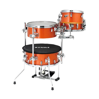 [USED] Tama CJB46BOS Cocktail-Jam 4 Piece Drum Shell Kit, Bright Orange Sparkle