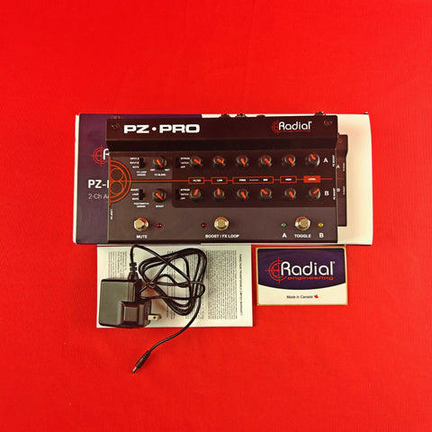 [USED] Radial PZ-Pro 2-Channel Acoustic Preamp (See Description)