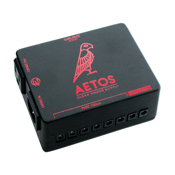 Walrus Audio Aetos 8 Output Power Supply, Black/Red (Gear Hero Exclusive)