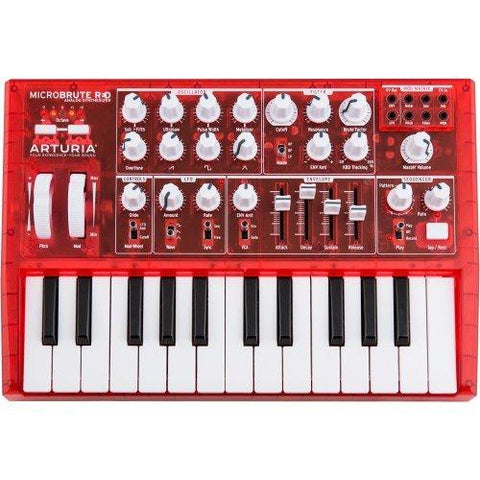 Arturia MicroBrute Analog Synthesizer RED Edition Red