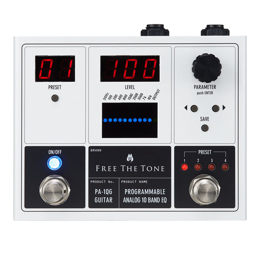 Free The Tone PA-1QG Programmable Analog 10-band EQ for Guitar