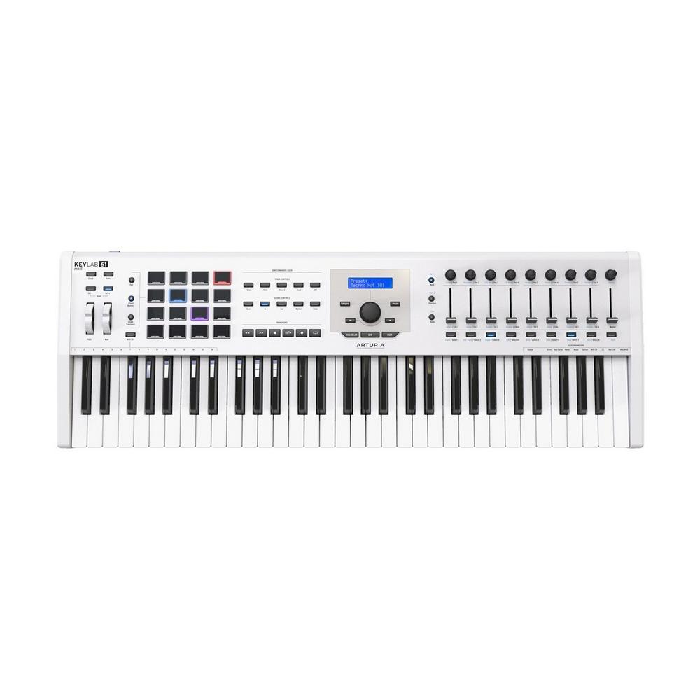 Arturia KeyLab 61 MKII Keyboard Controller, White