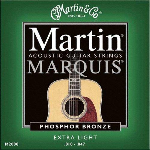 Martin 2000 Marquis Phosphor Bronze Acoustic Strings, Extra Light