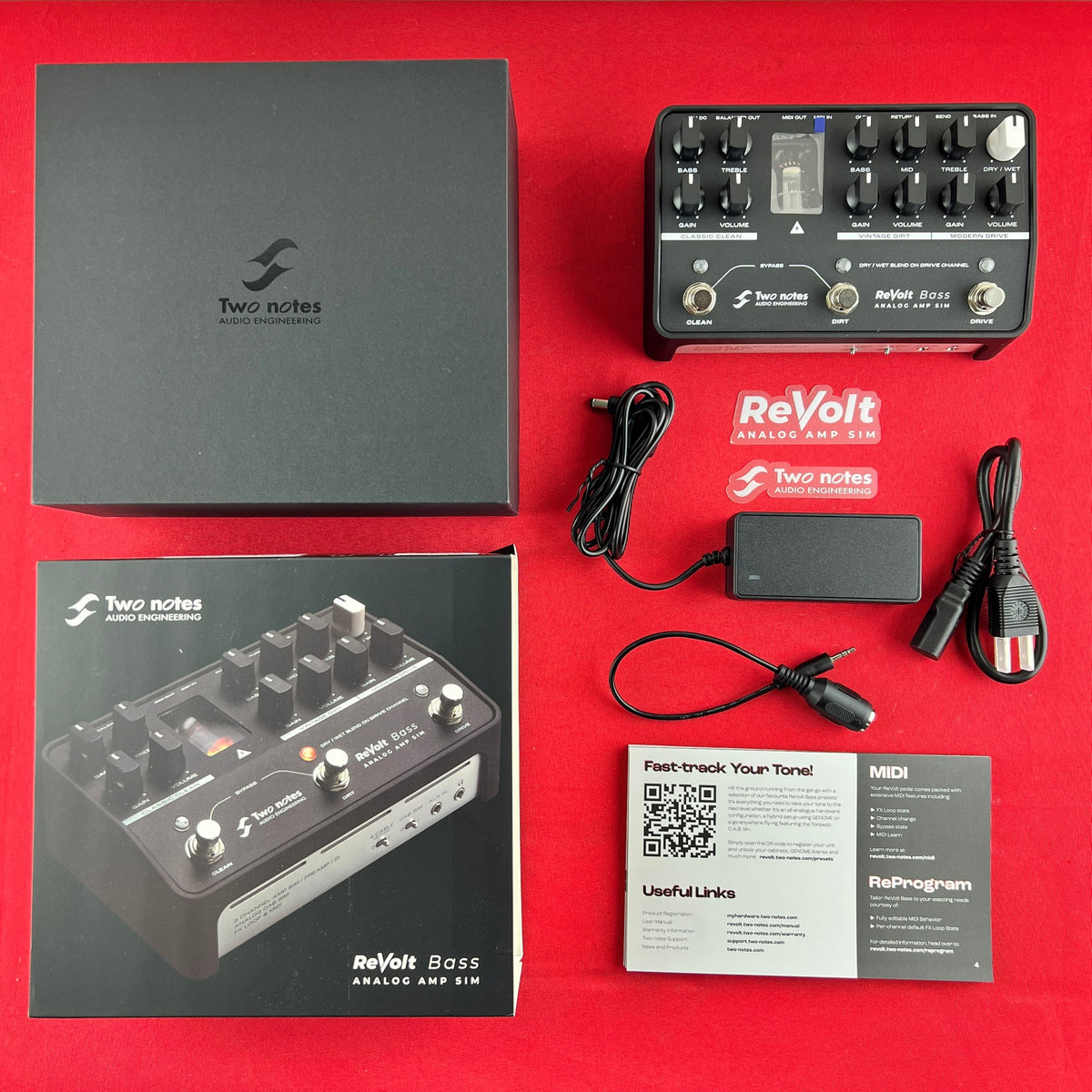 [USED] Two Notes ReVolt Bass Analog 3 Channel Bass Preamp guitar