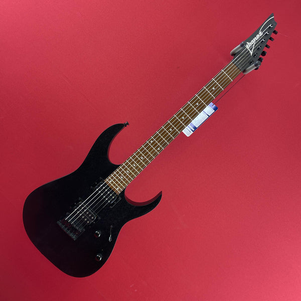 [USED] Ibanez RGRTB621BKF RG Series Iron Label Electric Guitar, Black Flat