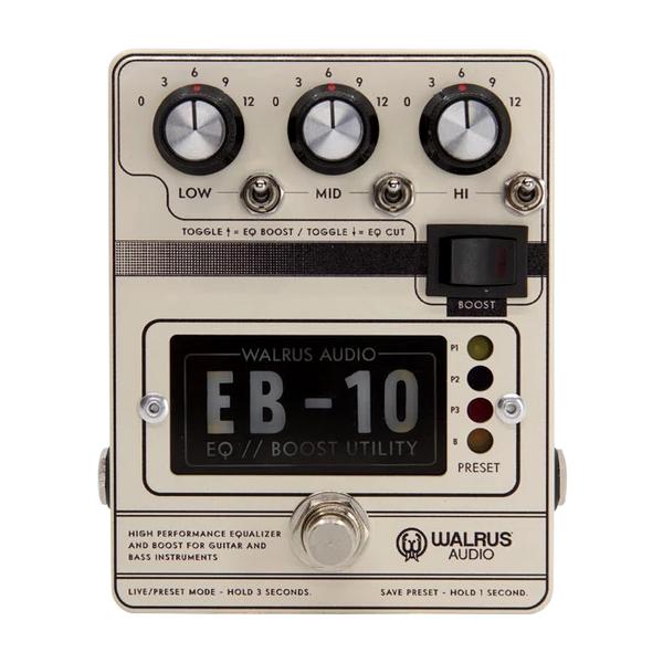Walrus Audio EB-10 Preamp/EQ/Boost, Cream