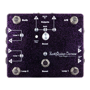 EarthQuaker Devices Swiss Things Pedalboard Reconciler, Purple Sparkle (Gear Hero Exclusive)