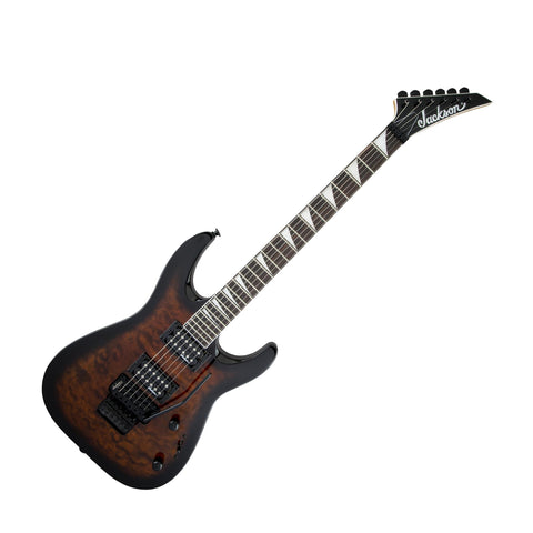 Jackson JS32Q JS Series Dinky Archtop Electric Guitar, Dark Sunburst w/Amaranth Fingerboard