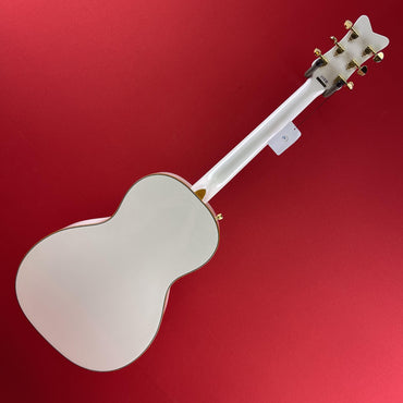 [USED] Gretsch G5021WPE Rancher Penguin Parlor Acoustic Electric Guitar, White