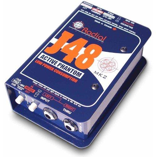 Radial J48 MK2 48V Phantom Power Active Direct Box